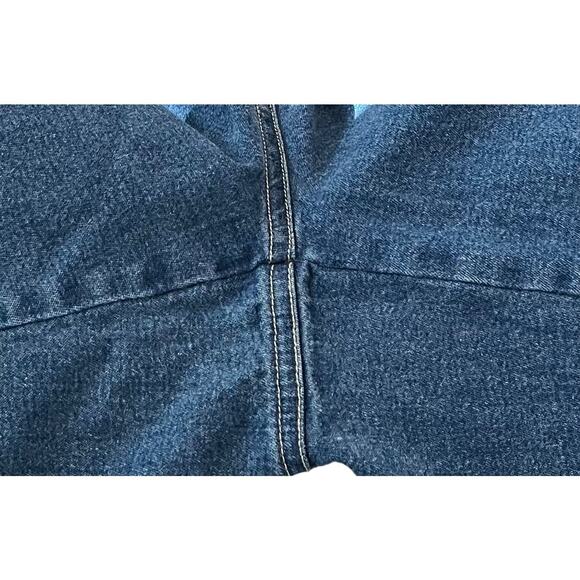 HANNAH STRETCH HI-RISE STRAIGHT LEG DENIM JEANS, WOMENS, 8, DENIM BLUE, POCKETS - Picture 8 of 10